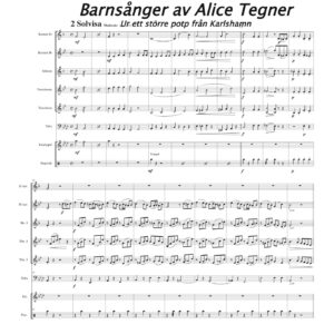Barnsånger av Alice Tegner