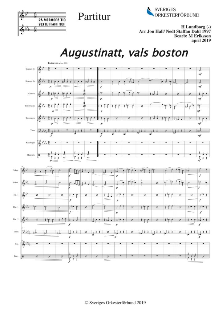 Augustinatt, vals boston