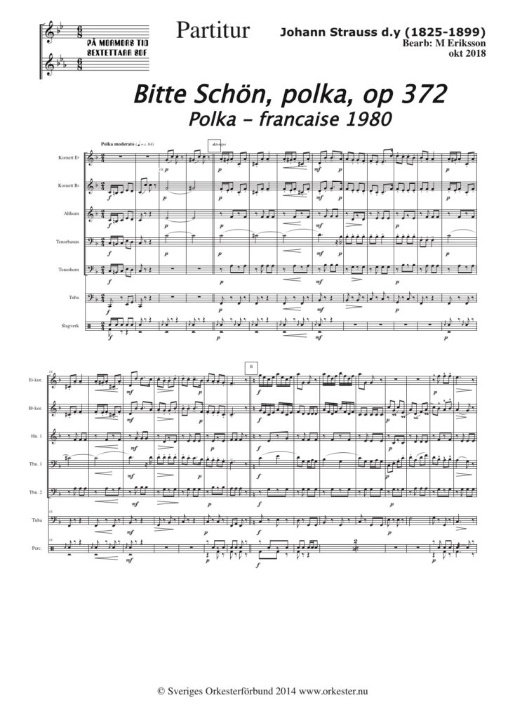 Bitte Schön, polka, op 372