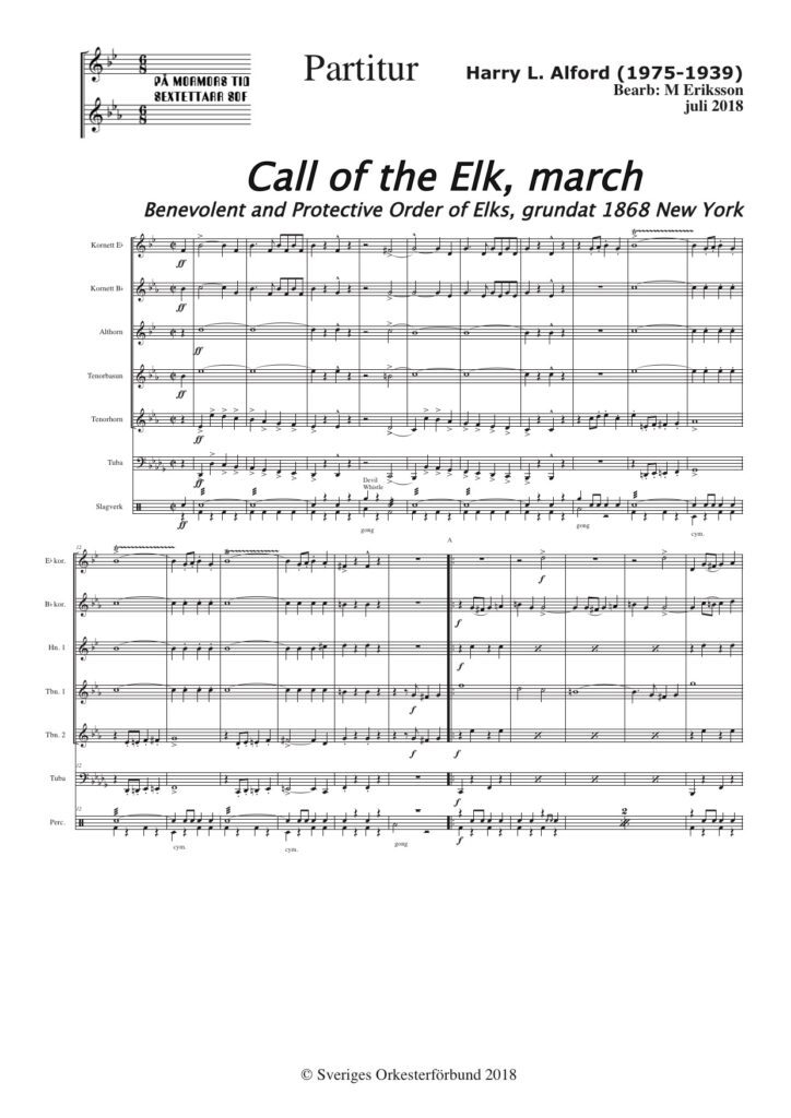 Call of the Elk, march