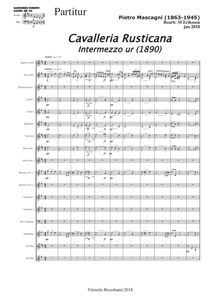 Cavarlleria Rusticana, Intermezzo ur
