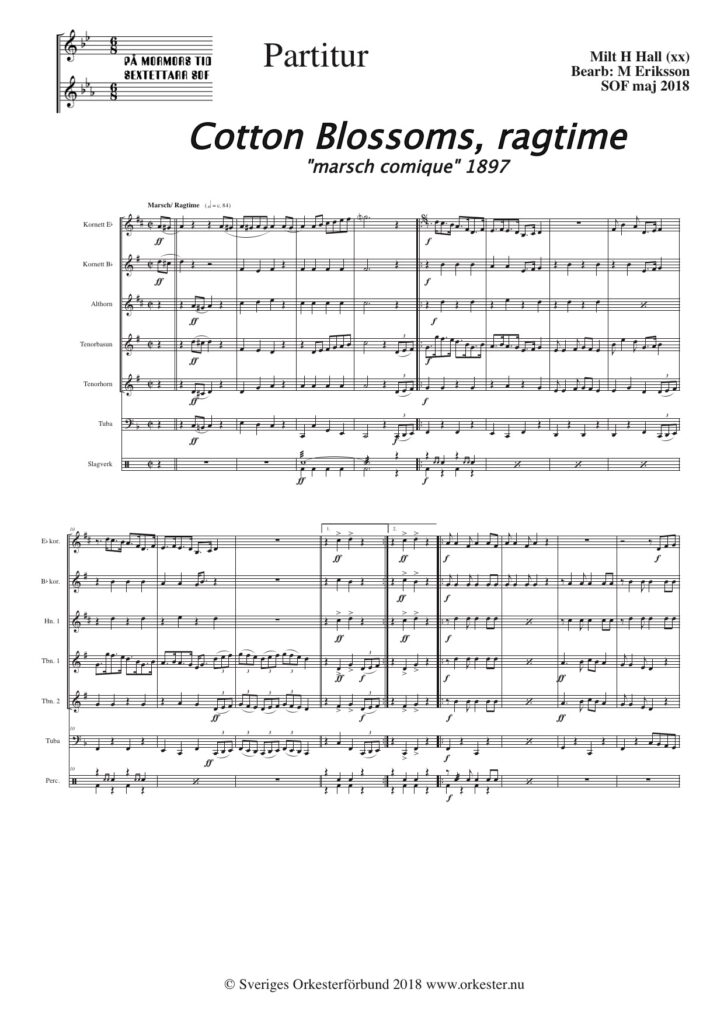 Commom Blossoms, ragtime