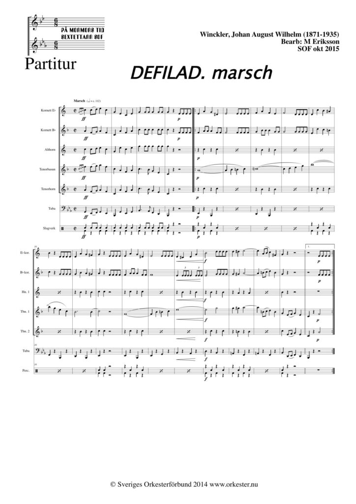 Defilad, marsch