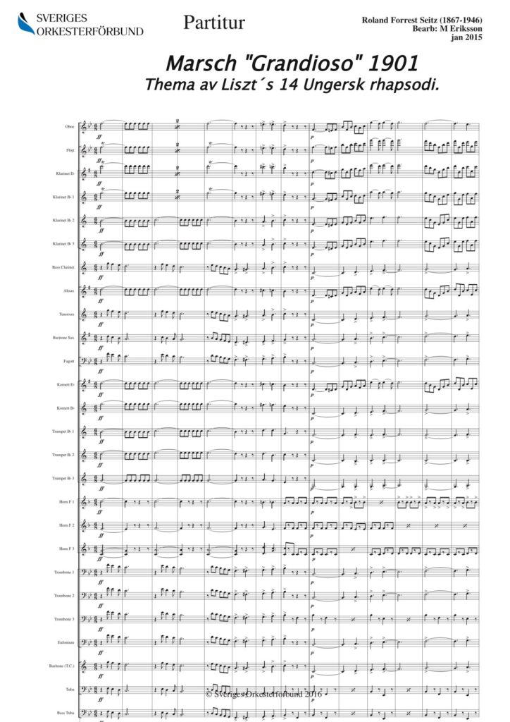 Marsch "Grandioso" 1901