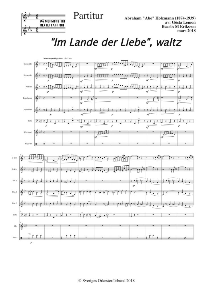 Im Lande der Liebe, waltz