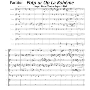 La Boheme, Potp ur - 1896