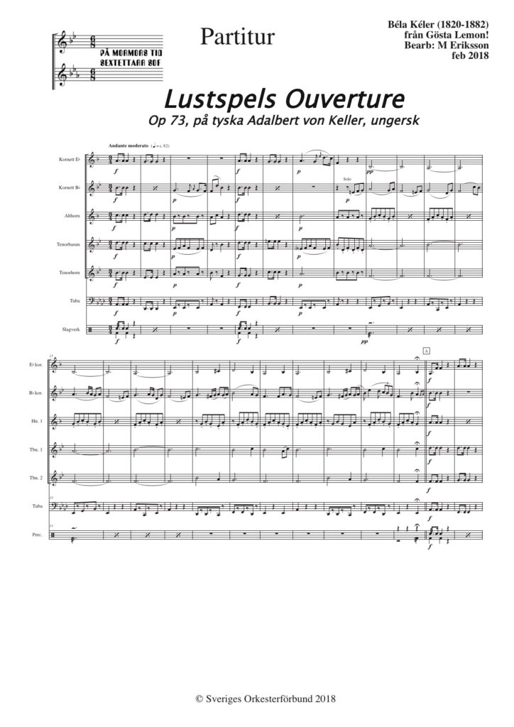 Lustspels Ouverture, Op 73