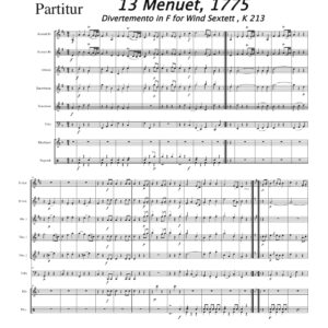 Menuet, nr 13 ur Divertemento