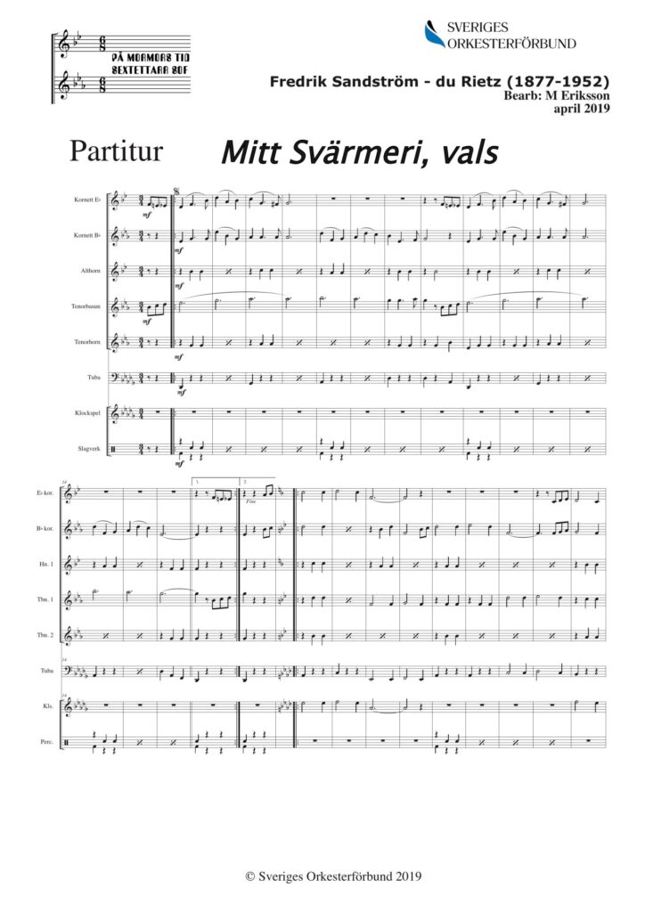 Mitt svärmeri, vals