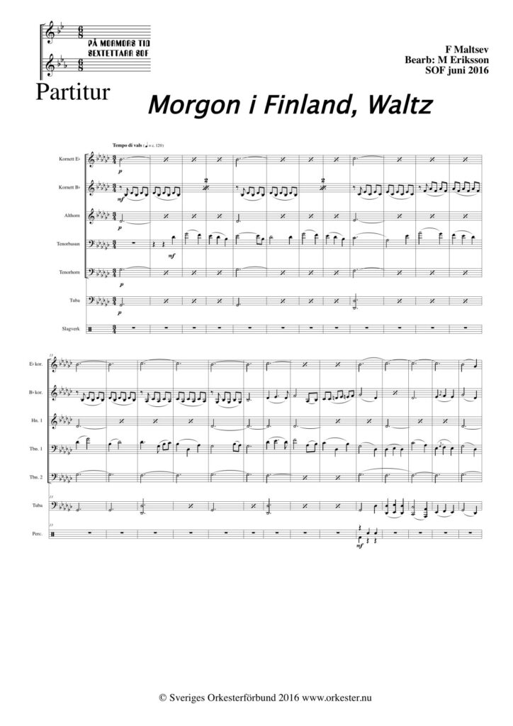 Morgon i Finland, Waltz