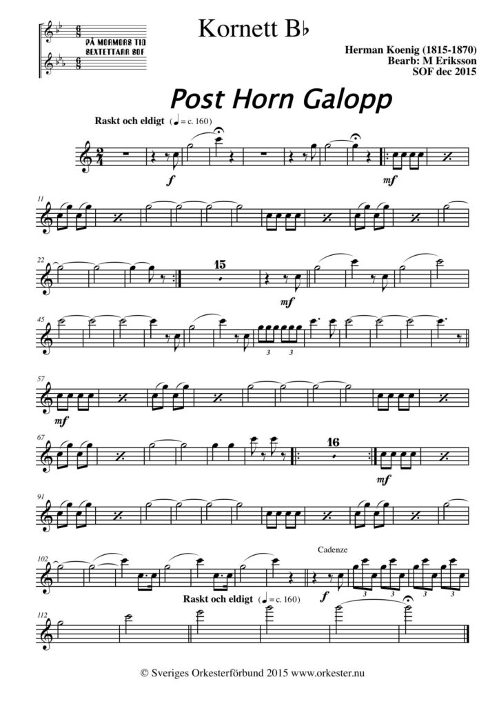 Post Horn Galopp