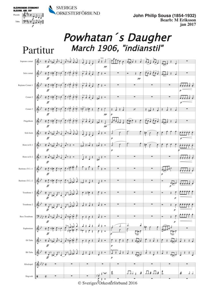 Powhatan´s Daughter, march