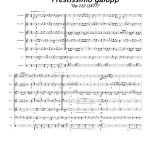 Prestissimo galopp, Op 152