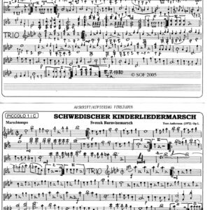 Schwedischer Kinderliedermarsch/ Svensk Barnvisemarsch