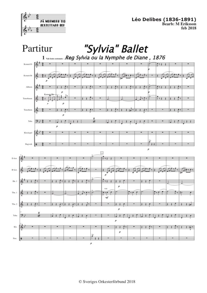 Sylvia ballet, 1876