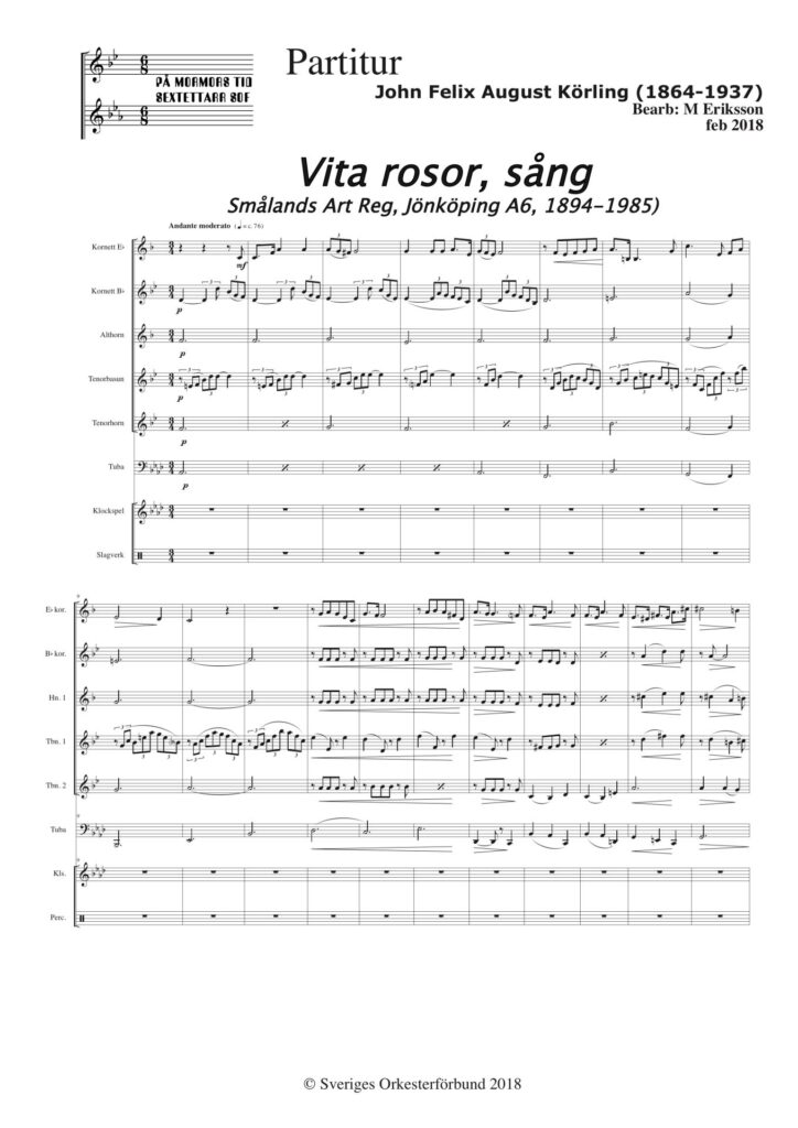 Vita Rosor, sång