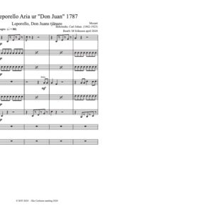 Leporello Aria ur "Don Juan"