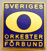 Märkesnål blå - musiker sedan sex år